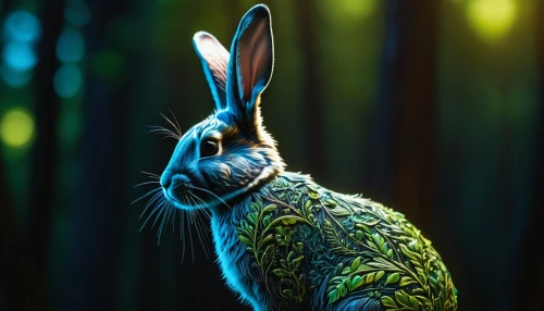 wood rabbit,european rabbit,hare of patagonia,rabbit,jackrabbit,gray hare,jack rabbit,hare,wild hare,rabbit owl,peter rabbit,wild rabbit,whimsical animals,cottontail,thumper,rainbow rabbit,bunny,rabbits,easter background,leveret,Photography,General,Fantasy