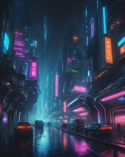 cyberpunk,futuristic landscape,metropolis,futuristic,cityscape,shinjuku,colorful city,fantasy city,vapor,dystopian,scifi,tokyo city,shanghai,city at night,urban,sci - fi,sci-fi,dystopia,tokyo,atmoshphere,Illustration,Realistic Fantasy,Realistic Fantasy 19
