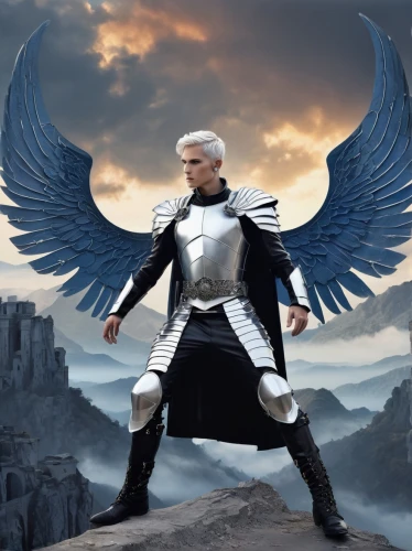 the archangel,white eagle,archangel,business angel,great wall wingle,angel wing,uriel,dark angel,imperial eagle,angel wings,guardian angel,angelology,gray eagle,greer the angel,heroic fantasy,black angel,flying hawk,wings,black-winged kite,thunderbird,Art,Artistic Painting,Artistic Painting 43