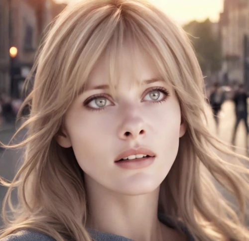 valerian,romantic look,blonde woman,women's eyes,porcelain doll,blond girl,angel face,blonde girl,beautiful face,hollywood actress,model beauty,female hollywood actress,bangs,beautiful woman,doll's facial features,woman face,beauty shot,british actress,golden haired,retouching,Photography,Cinematic