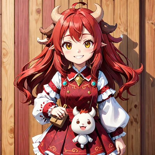 ram,ox,bulli,devil,red holstein,taurus,horned,horns cow,alpaca,ovis gmelini aries,red riding hood,cow-goat family,horned cows,little red riding hood,horumonyaki,uruburu,mikuru asahina,domestic goat,cow icon,horns,Anime,Anime,Traditional