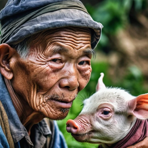 goatherd,ruminants,livestock farming,compassion,old couple,babi panggang,east-european shepherd,elderly people,pensioner,vietnam's,regard,care for the elderly,ha giang,vietnamese woman,ruminant,old age,nomadic people,village life,human and animal,old woman,Photography,General,Realistic