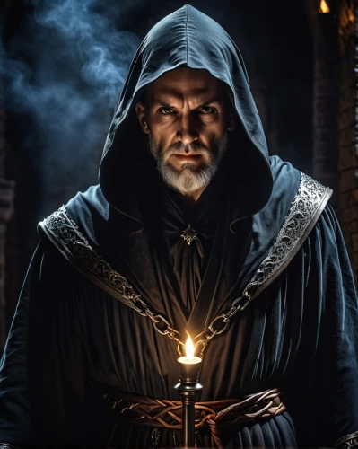 the abbot of olib,flickering flame,archimandrite,hooded man,hieromonk,biblical narrative characters,magus,carpathian,candlemaker,the ethereum,dodge warlock,friar,benediction of god the father,massively multiplayer online role-playing game,gothic portrait,dracula,dark portrait,nuncio,play escape game live and win,magistrate,Photography,General,Realistic