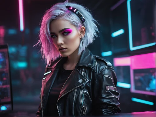 cyberpunk,80s,neon lights,neon arrows,neon light,punk,neon,cyber,neon makeup,grunge,neon coffee,80's design,neon candies,nerve,portrait background,renegade,eighties,jacket,neon colors,punk design,Photography,Black and white photography,Black and White Photography 10