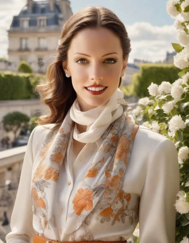 daisy jazz isobel ridley,elegant,elegance,madeleine,floral,flowered tie,orange,orange blossom,dame blanche,cointreau,french silk,paris balcony,radiant,romantic look,floral with cappuccino,paris,bolero jacket,vogue,embellished,orange petals,Photography,Natural