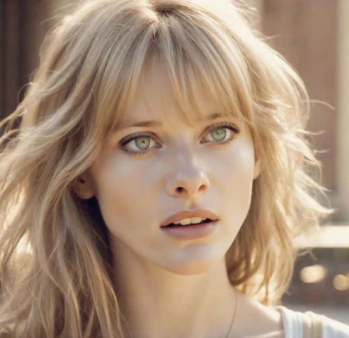 bangs,valerian,british actress,beautiful face,attractive woman,angel face,mascara,female hollywood actress,enchanting,romantic look,porcelain doll,blonde woman,blue eyes,eyes,hollywood actress,beautiful woman,golden haired,gold eyes,angelic,vanity fair,Photography,Cinematic