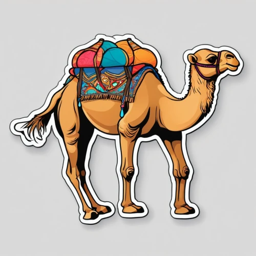 two-humped camel,dromedary,male camel,bactrian camel,camel,arabian camel,dromedaries,camels,camel caravan,camelid,bazlama,shadow camel,camelride,camel joe,camel train,llama,hump,arabian,arabian horses,abu-dhabi,Unique,Design,Sticker