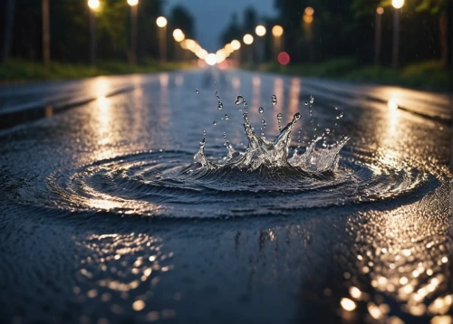 storm drain,pot hole,slippery road,road surface,puddle,water droplet,drop of rain,splash photography,puddles,raindrop,surface tension,waterdrop,pouring,roads,droplet,drop of water,droplets of water,floor fountain,rainwater drops,drops of water,Photography,General,Natural