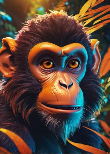 gorilla,orangutan,monkey banana,primate,ape,bonobo,monkey,kong,chimpanzee,the monkey,orang utan,uakari,monkeys band,primates,barbary monkey,chimp,tropical animals,monkey island,tarzan,anthropomorphized animals,Conceptual Art,Sci-Fi,Sci-Fi 27