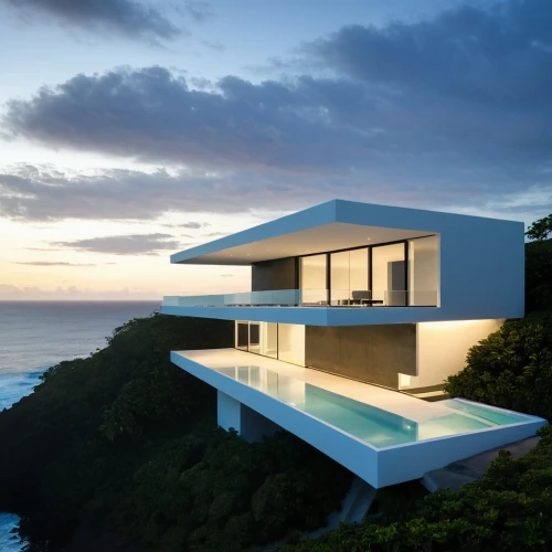 uluwatu,dunes house,modern architecture,cubic house,beach house,infinity swimming pool,modern house,cube house,cube stilt houses,house by the water,tropical house,ocean view,luxury property,beachhouse,beautiful home,house of the sea,pool house,frame house,futuristic architecture,byron bay,Illustration,Vector,Vector 03