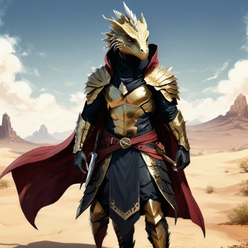 knight armor,golden mask,paladin,sheik,gold mask,desert background,wind warrior,pharaoh,golden sun,conquistador,merzouga,iron mask hero,male character,tutankhamun,horus,pharaonic,fantasy warrior,heroic fantasy,tutankhamen,garuda,Conceptual Art,Fantasy,Fantasy 02