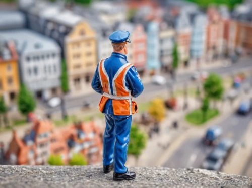 tilt shift,model train figure,miniature figures,miniature figure,traffic management,tradesman,construction worker,construction company,construction workers,construction set toy,construction toys,construction industry,playmobil,depth of field,policeman,electrical contractor,roadworks,road works,blue-collar worker,railroad engineer,Unique,3D,Panoramic