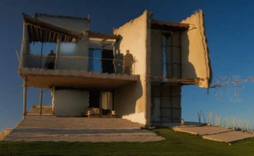 dunes house,cube stilt houses,cubic house,termales balneario santa rosa,doñana national park,famagusta,alentejo,rafeiro do alentejo,observation tower,eco-construction,stilt house,qasr azraq,mirror house,frame house,hala sultan tekke,holiday home,cube house,model house,modern architecture,eco hotel,Photography,General,Realistic