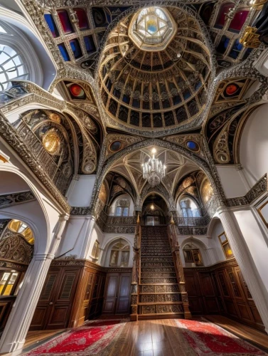 synagogue,baptistery,musical dome,cathedral of modena,ornate,pipe organ,dome,dome roof,berlin cathedral,church organ,knight pulpit,pulpit,cupola,christopher columbus's ashes,main organ,baroque,byzantine architecture,monastery of santa maria delle grazie,church of christ,baroque monastery church