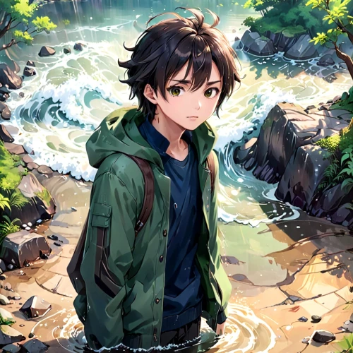 beach background,forest background,ocean background,portrait background,landscape background,cg artwork,nikko,background with stones,ocean,leaf background,studio ghibli,gunkanjima,spring leaf background,spring background,autumn background,sea,on the shore,game illustration,stone background,emerald sea,Anime,Anime,Realistic