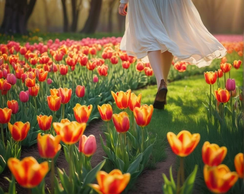 tulip field,tulip background,tulip festival,tulips field,tulip fields,tulip flowers,tulip blossom,tulips,orange tulips,wild tulips,yellow orange tulip,red tulips,tulip white,siam tulip,lady tulip,pink tulips,tulipa tarda,two tulips,tulipa,daffodil field,Illustration,Retro,Retro 03