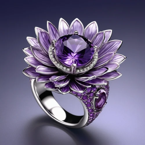 ring jewelry,crown chakra flower,ring with ornament,purple chrysanthemum,jewelry florets,filigree,passion flower,passionflower,violet chrysanthemum,pre-engagement ring,purple passion flower,anemone purple floral,wedding ring,finger ring,jewelry manufacturing,the lavender flower,purple flower,gift of jewelry,purple daisy,engagement ring,Photography,Fashion Photography,Fashion Photography 16