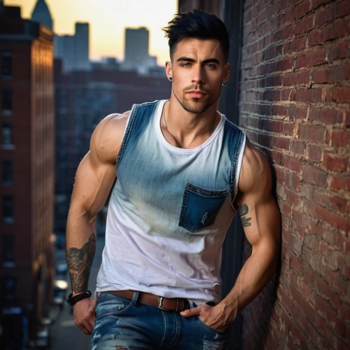male model,sleeveless shirt,latino,ryan navion,jonas brother,undershirt,vest,roofer,austin stirling,men's wear,joe iurato,baseball player,jordan fields,muscle icon,arms,boy model,handsome model,cotton top,bodie,man on a bench,Illustration,Abstract Fantasy,Abstract Fantasy 01
