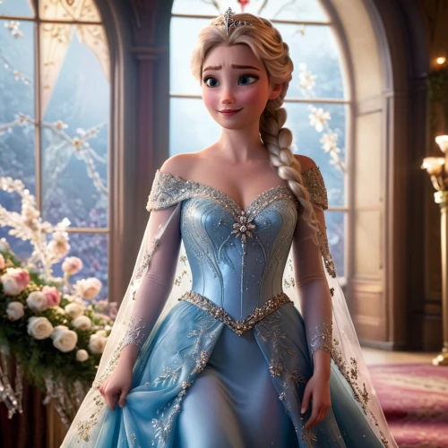 elsa,rapunzel,the snow queen,princess sofia,cinderella,princess anna,suit of the snow maiden,ball gown,a princess,white rose snow queen,tiana,frozen,princess,disney character,ice queen,ice princess,tangled,fairy tale character,fairy queen,a girl in a dress,Photography,General,Cinematic