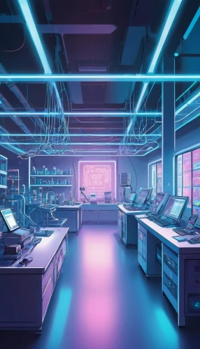 sci fi surgery room,laboratory,computer room,neon human resources,chemical laboratory,laboratory information,sci fiction illustration,lab,pharmacy,the server room,ufo interior,cyberpunk,cyber,cyberspace,modern office,computer store,study room,light-emitting diode,fluorescent lamp,working space,Illustration,Japanese style,Japanese Style 06