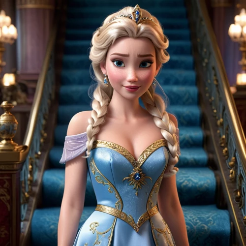 elsa,princess anna,rapunzel,princess sofia,cinderella,disney character,tiana,princess,the snow queen,fairy tale character,ball gown,a princess,barbie doll,suit of the snow maiden,tangled,doll's facial features,frozen,doll dress,disney,female doll,Photography,General,Cinematic