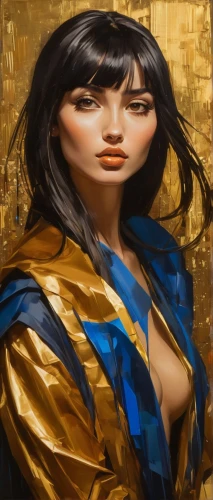 cleopatra,gold paint stroke,world digital painting,ancient egyptian girl,gold paint strokes,mary-gold,gold lacquer,fantasy portrait,portrait background,gold foil laurel,gold foil art,gentiana,dark blue and gold,meticulous painting,gold leaf,fantasy art,artemisia,rosa ' amber cover,gilding,yellow-gold