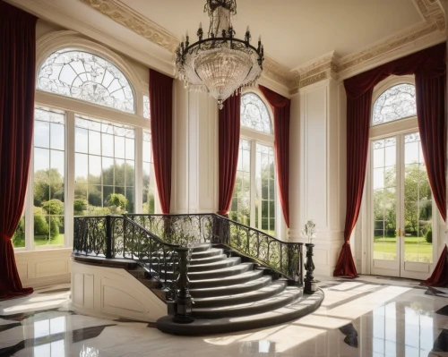 luxury home interior,stately home,outside staircase,neoclassical,circular staircase,luxury property,royal interior,winding staircase,ornate room,entrance hall,bay window,mansion,classical architecture,window treatment,window film,interior decor,great room,baluster,interiors,belvedere,Photography,Documentary Photography,Documentary Photography 26