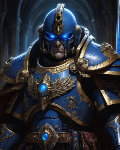 thanos,emperor,thanos infinity war,the emperor's mustache,iron mask hero,paladin,knight armor,wall,centurion,dark blue and gold,armored,destroy,warlord,armor,scales of justice,magistrate,capitanamerica,knight,christdorn,high priest,Conceptual Art,Fantasy,Fantasy 01