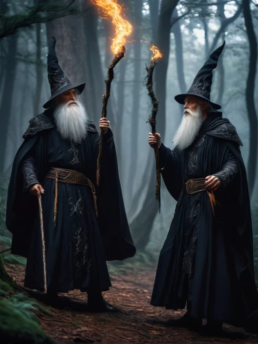 wizards,witches,celebration of witches,wizard,druids,witches' hats,the wizard,gandalf,fantasy picture,elves,gnomes,lord who rings,monks,three wise men,dodge warlock,flickering flame,magus,the three wise men,witches legs,wizardry,Illustration,Paper based,Paper Based 21