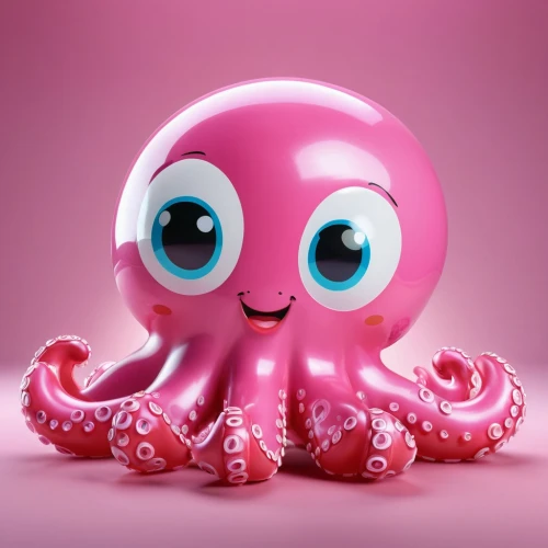 pink octopus,fun octopus,octopus vector graphic,cephalopod,octopus,polyp,cephalopods,octopus tentacles,cinema 4d,calamari,cute cartoon character,3d model,spore,cuthulu,squid game,squid,tentacles,kraken,squid rings,dribbble,Unique,3D,3D Character