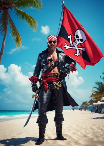 pirate flag,jolly roger,pirate,pirates,pirate treasure,piracy,raider,pirate ship,crossbones,beach defence,skull and crossbones,south seas,black flag,black pete,grog,nautical banner,scarlet sail,rum,the caribbean,patriot,Conceptual Art,Sci-Fi,Sci-Fi 26