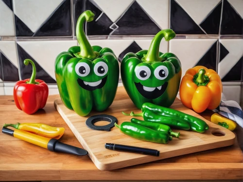 bellpepper,green paprika,green bell peppers,vegetable pan,green pepper,colorful peppers,bell peppers and chili peppers,bell peppers,jalapenos,serrano peppers,colorful vegetables,green bell pepper,cooking vegetables,bell pepper,cucumber  gourd  and melon family,sweet peppers,kawaii vegetables,capsicums,kitchen tools,food icons,Illustration,Realistic Fantasy,Realistic Fantasy 39