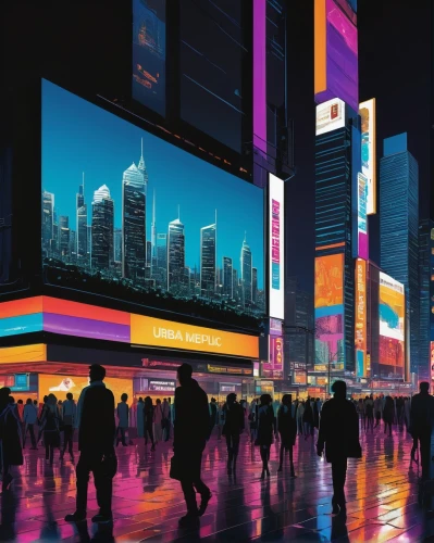 electronic signage,time square,illuminated advertising,led display,times square,city scape,city at night,electronic market,shinjuku,financial world,led-backlit lcd display,digital advertising,colorful city,evening city,virtual world,cityscape,smart city,harbour city,citylights,cities,Illustration,Vector,Vector 14