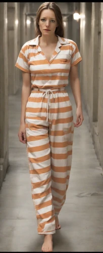 woman walking,plus-size model,prisoner,fat,girl walking away,plus-size,prison,fatayer,scared woman,lifestyle change,keto,in custody,lori,jumpsuit,the girl in nightie,pajamas,pregnant woman,one-piece garment,horizontal stripes,weight loss,Photography,Cinematic