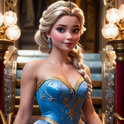 elsa,princess anna,princess sofia,rapunzel,tiana,cinderella,disney character,barbie,princess,female doll,shanghai disney,barbie doll,a princess,fairy tale character,princess' earring,tiara,doll's facial features,the snow queen,disney,disney rose,Photography,General,Cinematic