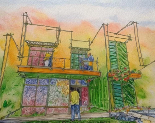 watercolor tea shop,watercolor cafe,watercolor shops,facade painting,house painting,house drawing,watercolor paris balcony,colorful facade,hanging houses,color pencil,flower shop,stilt house,watercolor sketch,pencil color,small house,hanok,wooden house,watercolor background,woman house,watercolor,Common,Common,Photography