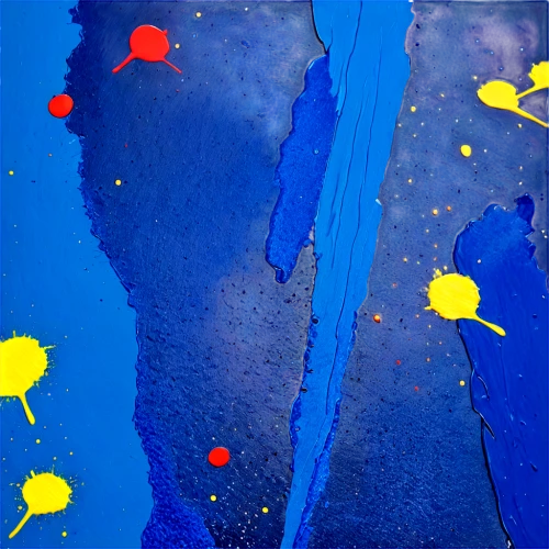 blue painting,abstract painting,three primary colors,majorelle blue,sailing blue yellow,paint strokes,thick paint strokes,blue rain,yellow and blue,blue asterisk,abstract artwork,paint splatter,abstracts,abstraction,paint spots,blue planet,matruschka,motifs of blue stars,abstract art,splotches of color,Illustration,Abstract Fantasy,Abstract Fantasy 05