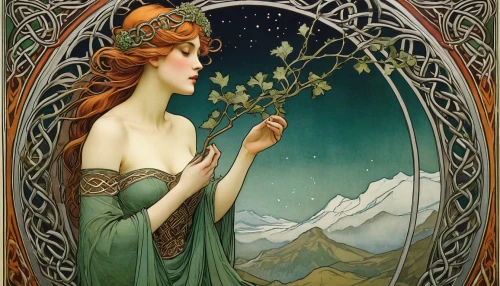 art nouveau frame,art nouveau,mucha,art nouveau design,art nouveau frames,alfons mucha,art deco woman,dryad,spring equinox,art deco frame,faery,faerie,mirror in the meadow,ivy frame,anahata,absinthe,rusalka,constellation lyre,the enchantress,faun,Illustration,Retro,Retro 03