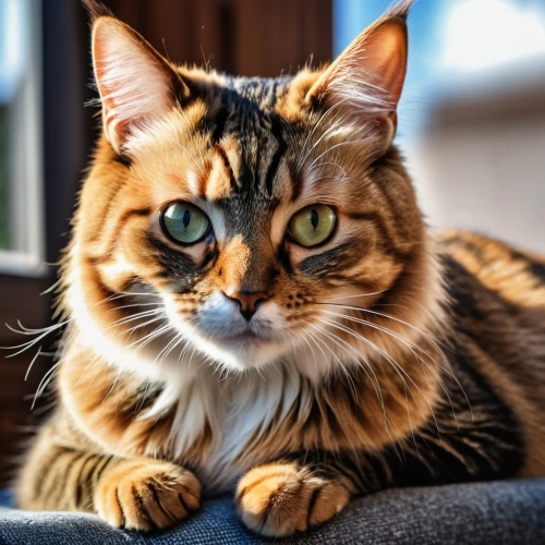 toyger,bengal cat,bengal,maincoon,red tabby,american shorthair,siberian cat,domestic short-haired cat,ocicat,tabby cat,calico cat,cat image,american bobtail,breed cat,cat portrait,european shorthair,tiger cat,cute cat,golden eyes,feline look,Photography,General,Realistic