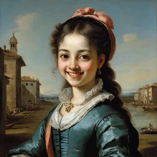 portrait of a girl,child portrait,a girl's smile,girl with cloth,young woman,girl portrait,girl with a dolphin,portrait of a woman,girl with a wheel,la violetta,girl with bread-and-butter,young lady,venetia,venetian,girl with dog,little girl in pink dress,romantic portrait,louvre,the girl's face,girl in cloth,Art,Classical Oil Painting,Classical Oil Painting 35