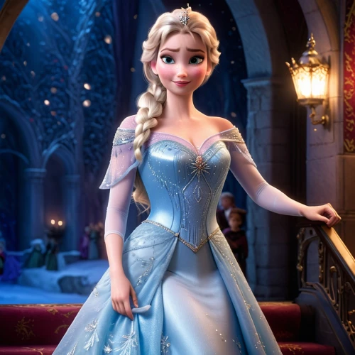 elsa,rapunzel,the snow queen,princess anna,princess sofia,cinderella,disney character,frozen,suit of the snow maiden,ball gown,tiana,a princess,white rose snow queen,ice queen,ice princess,fairy tale character,princess,a girl in a dress,winter dress,tangled,Photography,General,Cinematic