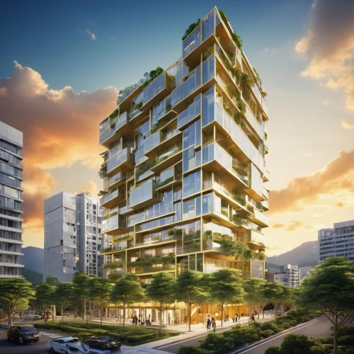 eco-construction,residential tower,danyang eight scenic,condominium,mixed-use,appartment building,high-rise building,building honeycomb,vietnam vnd,urban development,sky apartment,apartment building,apartment block,modern architecture,new housing development,property exhibition,tel aviv,residential building,green living,kirrarchitecture