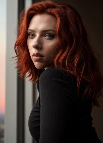 fiery,redhair,red-haired,black widow,red hair,red head,sofia,semi-profile,burning hair,orange color,femme fatale,greta oto,romantic portrait,redhead,redheaded,orange,natural color,window view,orange half,tangerine,Common,Common,Photography