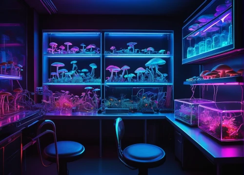 aquarium decor,aquarium lighting,aquarium,fish tank,aquariums,reef tank,neon cocktails,neon drinks,aquarium inhabitants,black light,ufo interior,freshwater aquarium,bioluminescence,marine tank,underwater playground,unique bar,aquarium fish,glow in the dark paint,neon light drinks,coral reef,Illustration,Realistic Fantasy,Realistic Fantasy 08