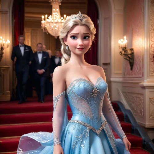 elsa,princess sofia,cinderella,ball gown,rapunzel,a princess,tiana,princess anna,the snow queen,disney character,princess,ice princess,suit of the snow maiden,shanghai disney,disney rose,barbie doll,fairy queen,quinceanera dresses,doll dress,fairy tale character,Photography,General,Cinematic