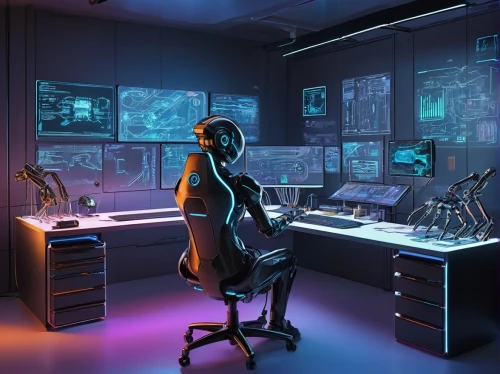 computer room,computer workstation,man with a computer,girl at the computer,night administrator,neon human resources,sci fiction illustration,cyber,cyber crime,cyberpunk,computer,working space,cyberspace,barebone computer,computer desk,computer art,creative office,the server room,music workstation,computer freak,Unique,Design,Character Design