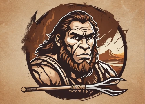 dwarf cookin,thorin,barbarian,neanderthal,dwarf sundheim,lokportrait,cave man,viking,dwarves,neanderthals,biblical narrative characters,hobbit,caveman,game illustration,dwarf,norse,vikings,dane axe,poseidon god face,blacksmith,Unique,Design,Logo Design