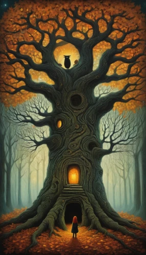 tree house,celtic tree,magic tree,girl with tree,bodhi tree,treehouse,the girl next to the tree,the roots of trees,creepy tree,tree of life,family tree,witch's house,tangerine tree,old tree,fantasy picture,strange tree,oak tree,orange tree,circle around tree,the branches of the tree,Illustration,Abstract Fantasy,Abstract Fantasy 19