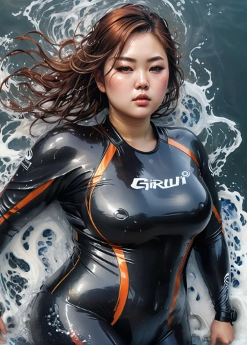 wetsuit,scuba,dry suit,divemaster,scuba diving,aquanaut,submersible,female swimmer,the sea maid,siren,swimfin,fur seal,snorkeling,nautilus,dive computer,diver,under the water,asahi,nami,orca,Conceptual Art,Fantasy,Fantasy 03