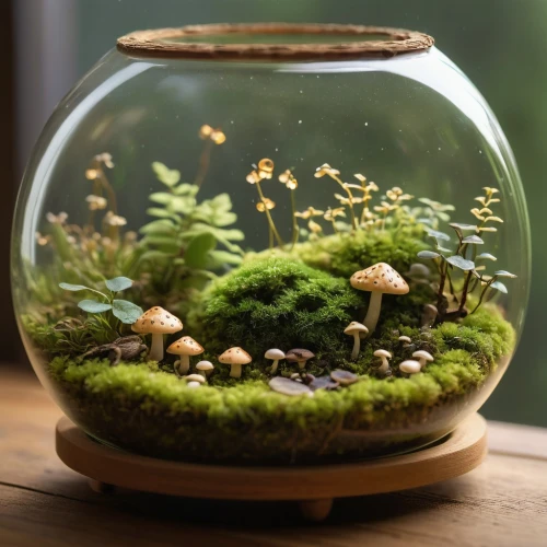 terrarium,snowglobes,snow globes,glass jar,fairy house,miniature house,aquarium decor,mushroom landscape,tiny world,jar,magical pot,tea jar,snow globe,bell jar,freshwater aquarium,glass container,plant community,diorama,glass containers,in the resin,Photography,General,Natural